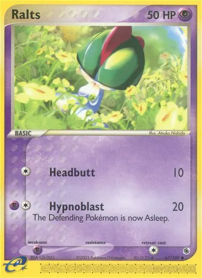 Trasla — EX Rubin & Saphir 67 German Pokémon card