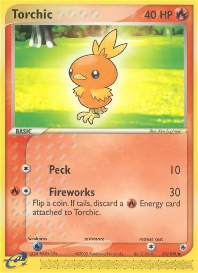 Flemmli — EX Rubin & Saphir 73 German Pokémon card