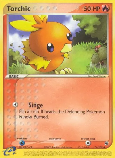 Torchic — Ruby & Sapphire 74 Pokémon card