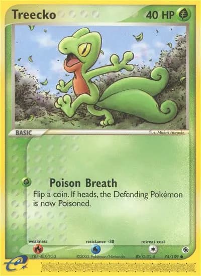 Geckarbor — EX Rubin & Saphir 75 German Pokémon card