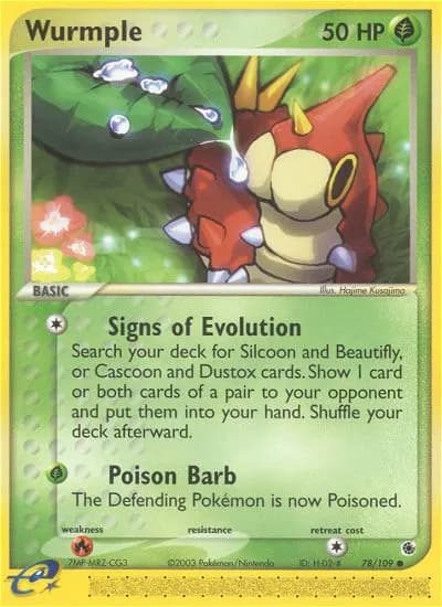 Waumpel — EX Rubin & Saphir 78 German Pokémon card
