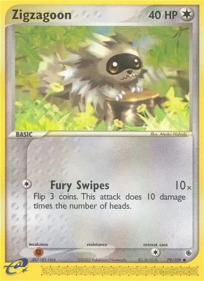 Zigzachs — EX Rubin & Saphir 79 German Pokémon card
