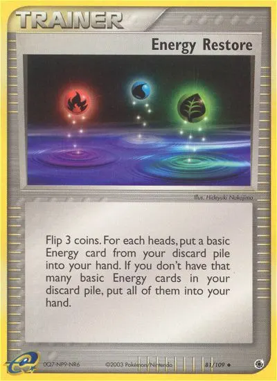 Energy Restore — Ruby & Sapphire 81 Pokémon card