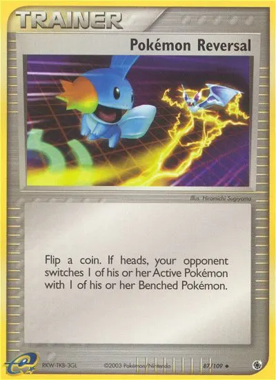 Pokémon-Umkehrung — EX Rubin & Saphir 87 German Pokémon card