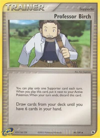 Professor Birch — Ruby & Sapphire 89 Pokémon card
