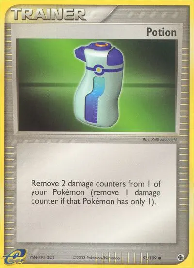 Potion — Ruby & Sapphire 91 Pokémon card