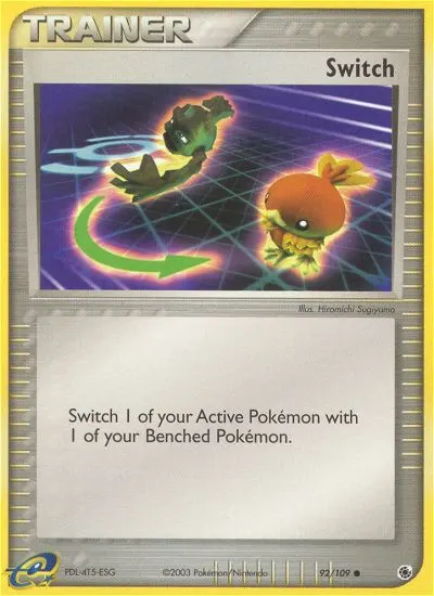 Switch — Ruby & Sapphire 92 Pokémon card