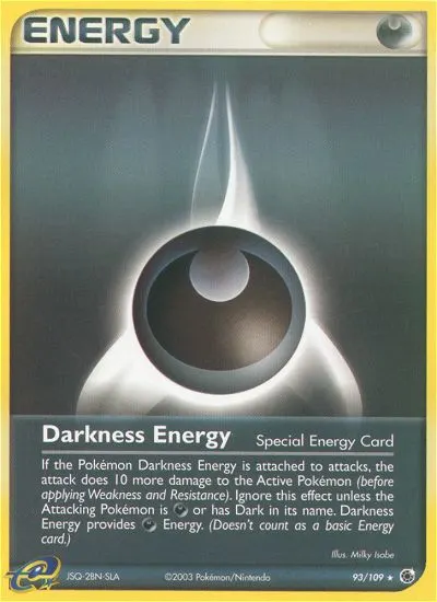 Darkness Energy — Ruby & Sapphire 93 Pokémon card