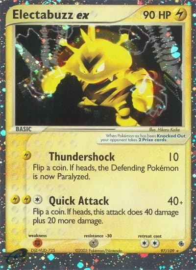 Elektek-ex — EX Rubin & Saphir 97 German Pokémon card