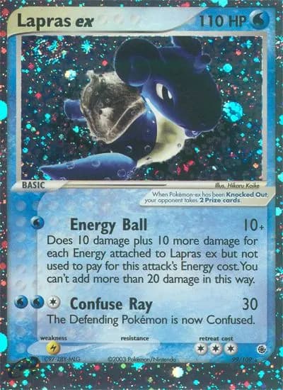 Lapras ex — Ruby & Sapphire 99 Pokémon card