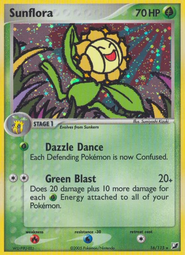 Sonnflora — EX Verborgene Mächte 16 German Pokémon card