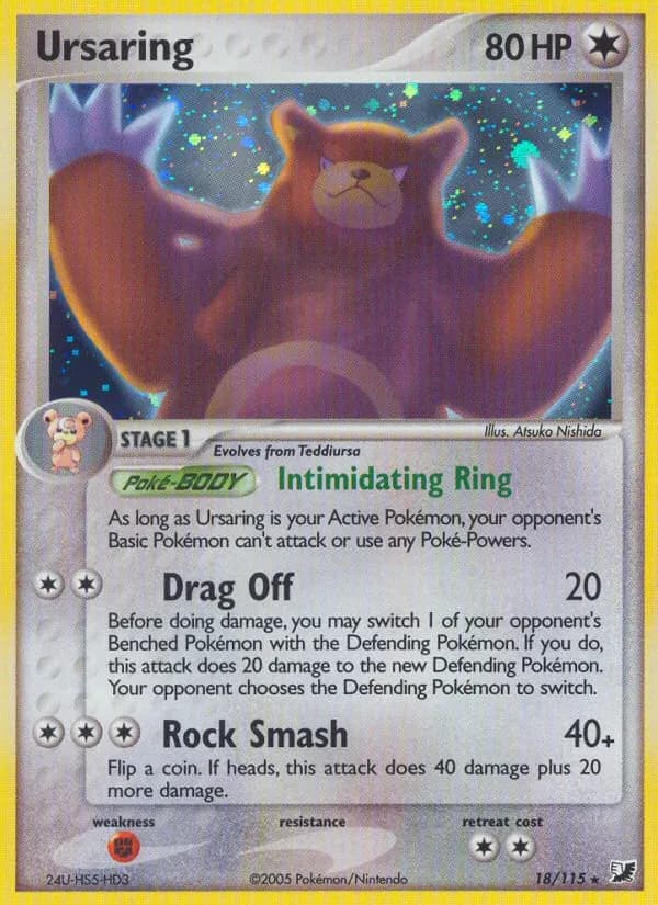 Ursaring — EX Verborgene Mächte 18 German Pokémon card