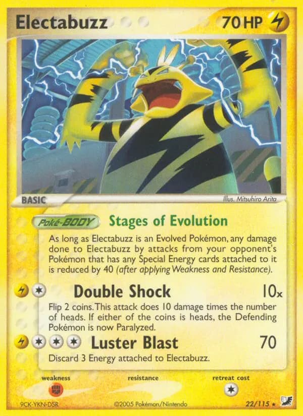 Electabuzz — Unseen Forces 22 Pokémon card
