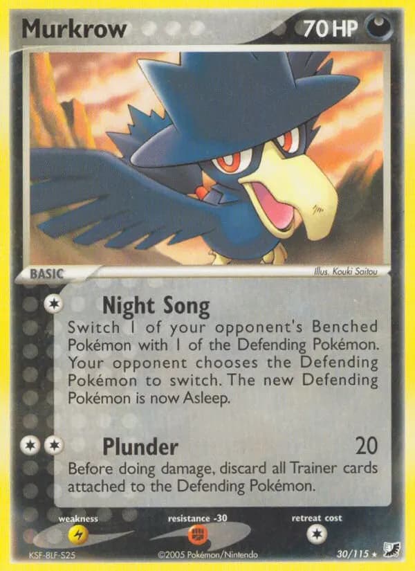 Murkrow — Unseen Forces 30 Pokémon card