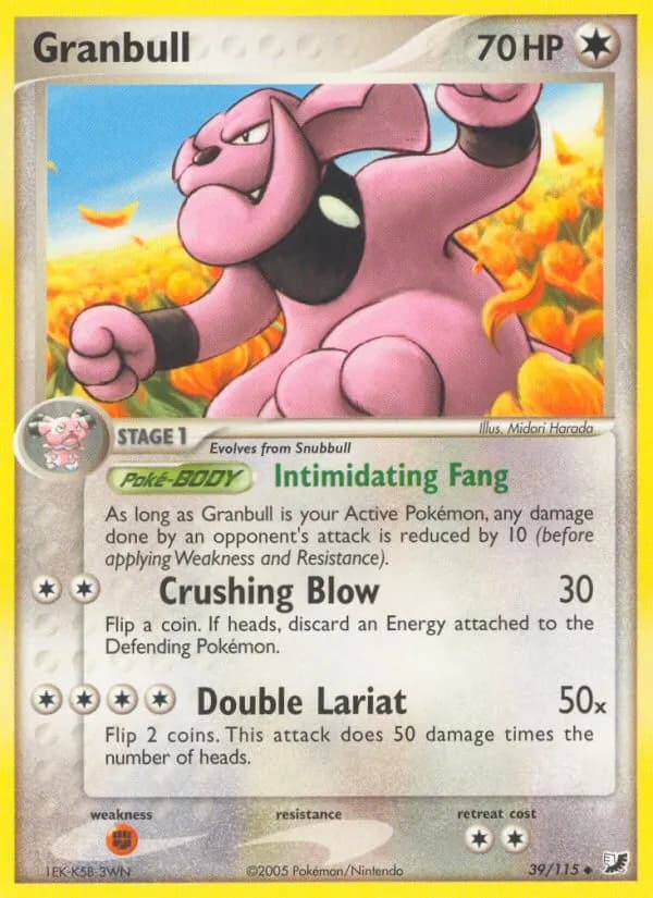 Granbull — Unseen Forces 39 Pokémon card