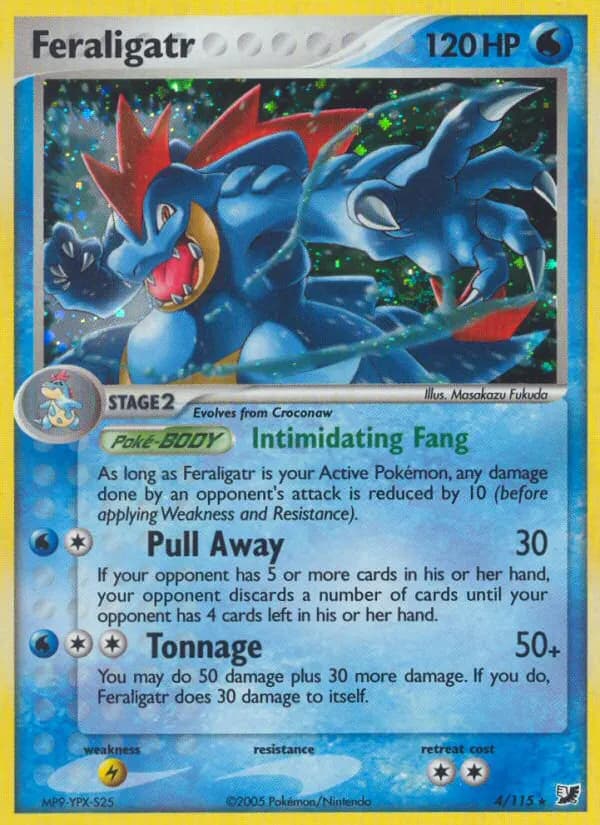 Feraligatr — Unseen Forces 4 Pokémon card
