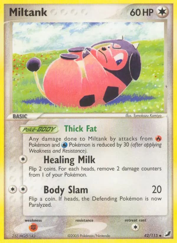 Miltank — Unseen Forces 42 Pokémon card