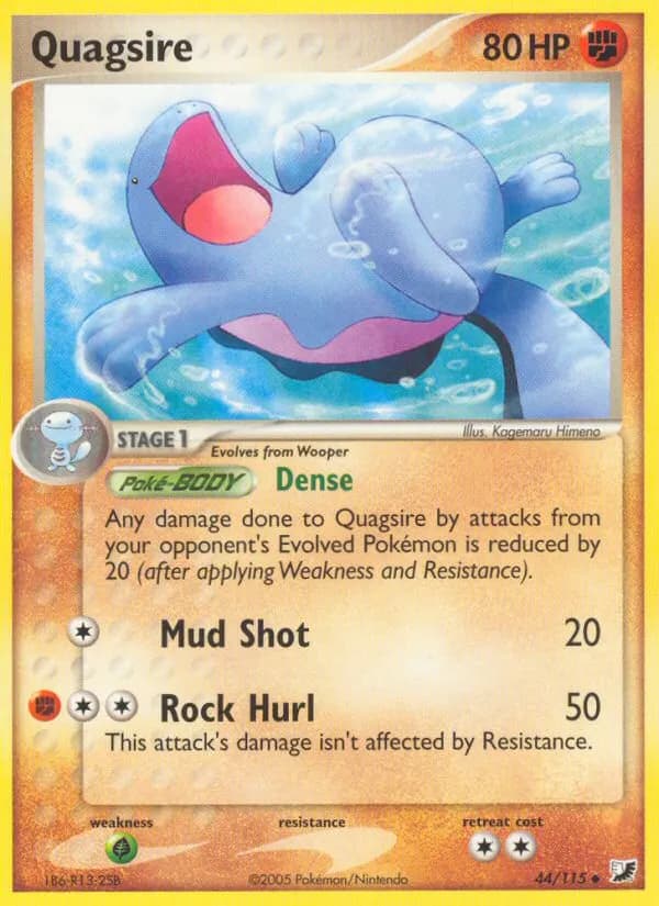 Quagsire — Unseen Forces 44 Pokémon card
