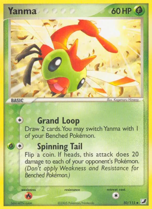 Yanma — Unseen Forces 50 Pokémon card