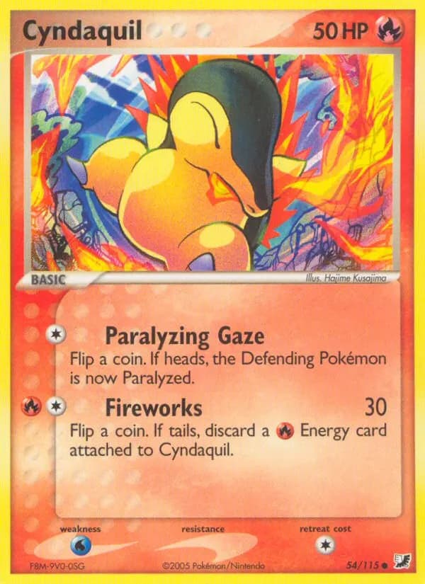 Cyndaquil — Unseen Forces 54 Pokémon card