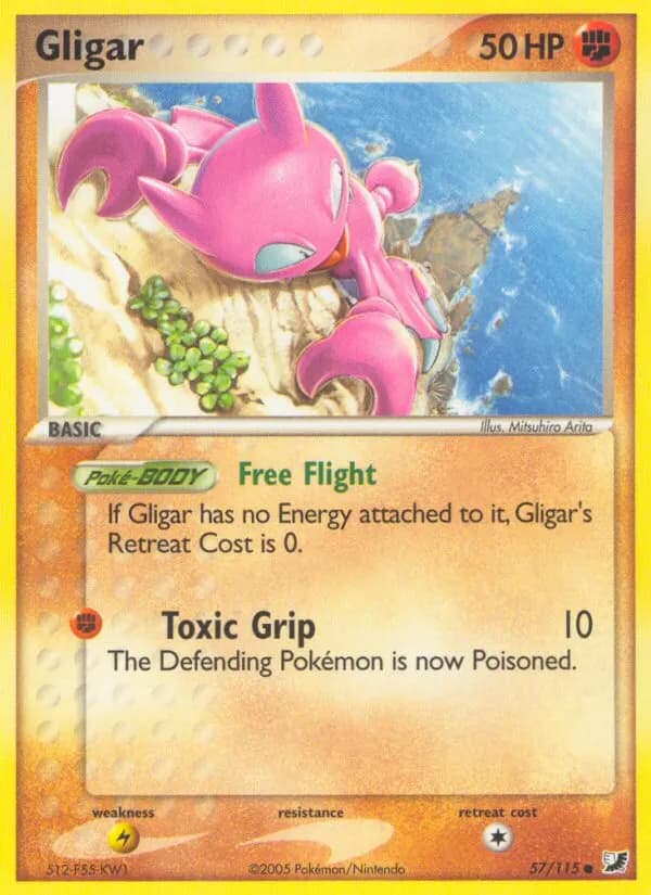 Gligar — Unseen Forces 57 Pokémon card