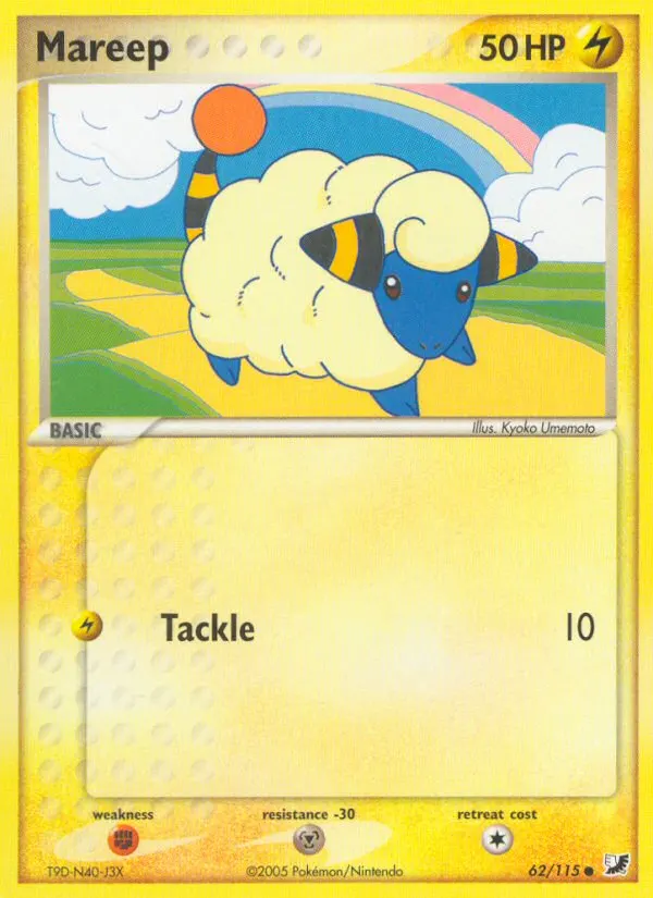 Mareep — Unseen Forces 62 Pokémon card