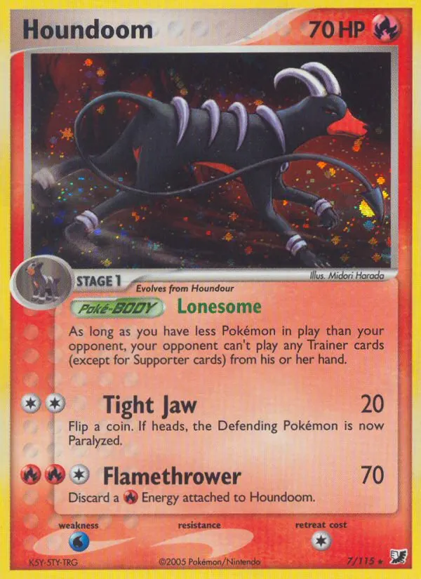 Houndoom — Unseen Forces 7 Pokémon card