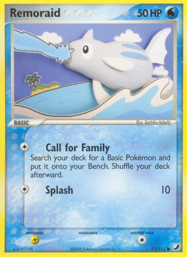 Remoraid — EX Verborgene Mächte 71 German Pokémon card