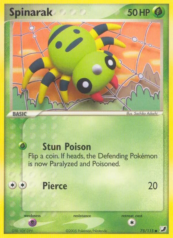 Webarak — EX Verborgene Mächte 75 German Pokémon card