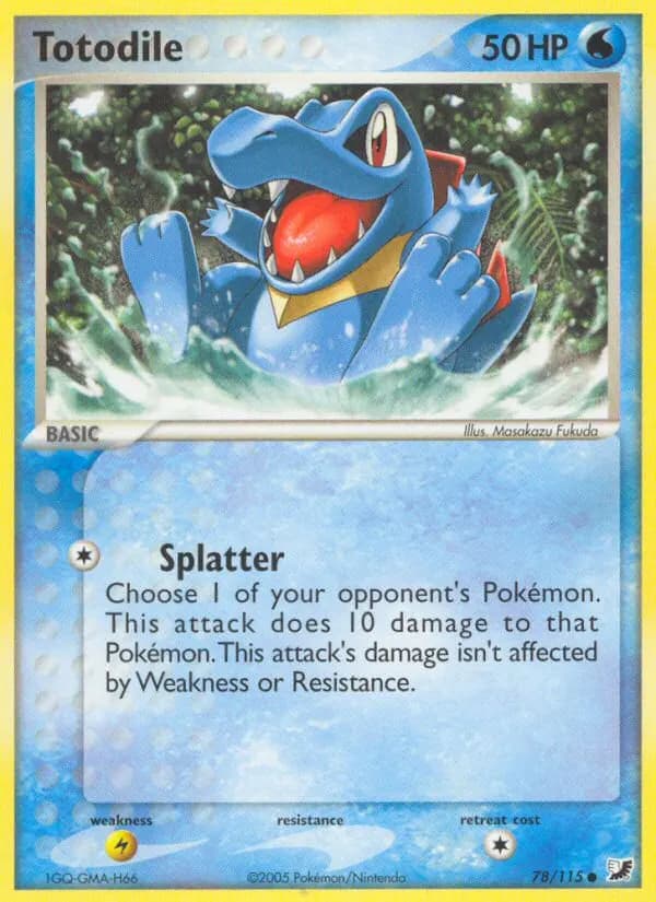 Totodile — Unseen Forces 78 Pokémon card