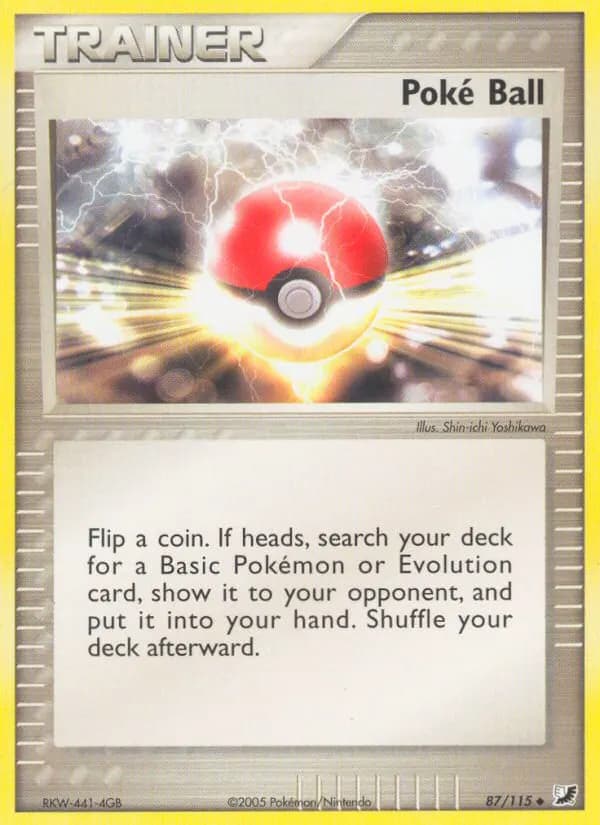 Poké Ball — EX Verborgene Mächte 87 German Pokémon card