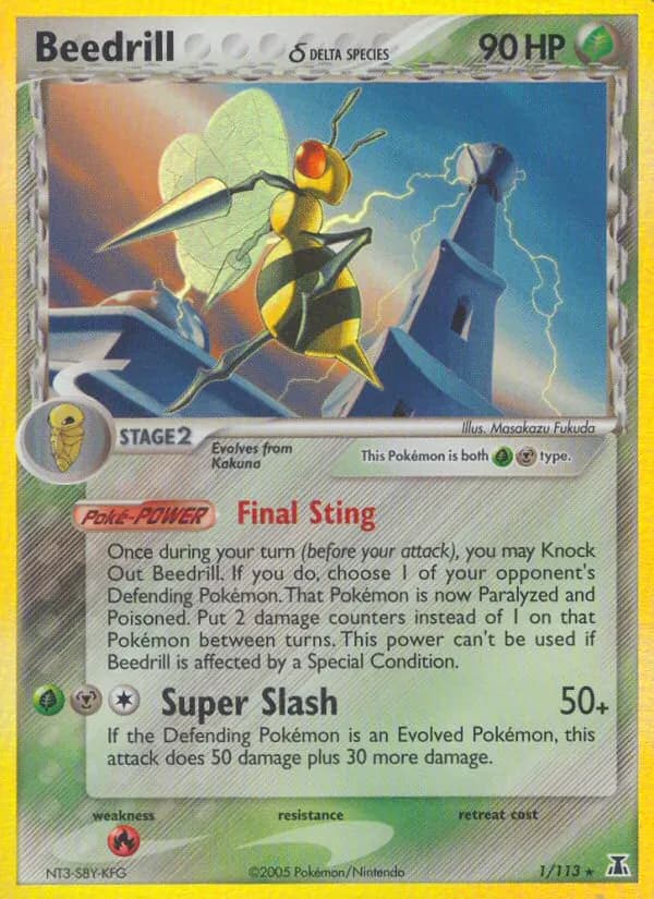 Beedrill δ — Delta Species 1 Pokémon card