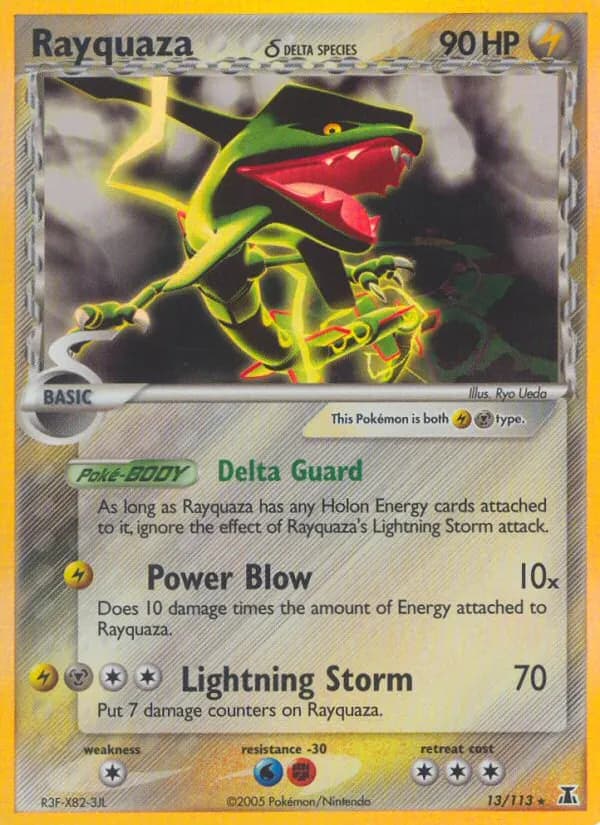 Rayquaza δ — EX Delta Species 13 German Pokémon card