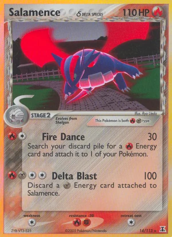 Salamence δ — Delta Species 14 Pokémon card