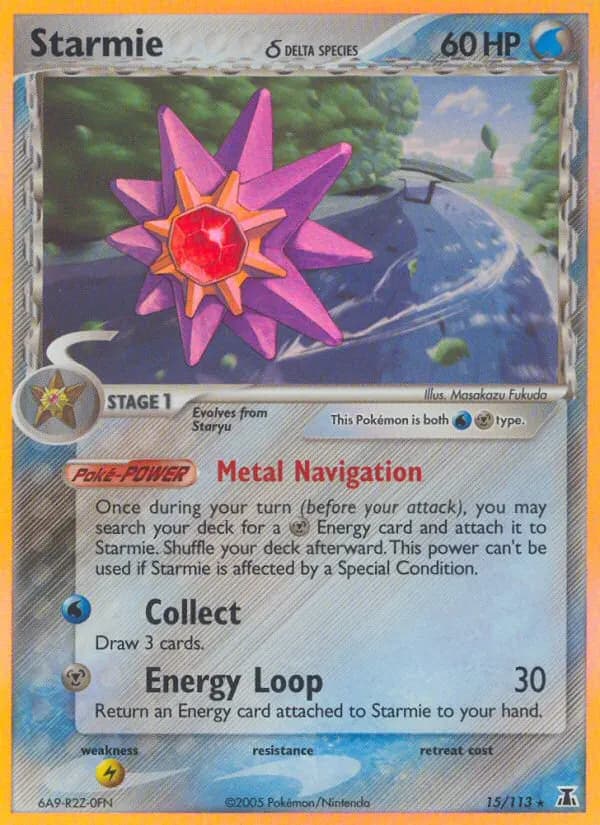 Starmie δ — Delta Species 15 Pokémon card