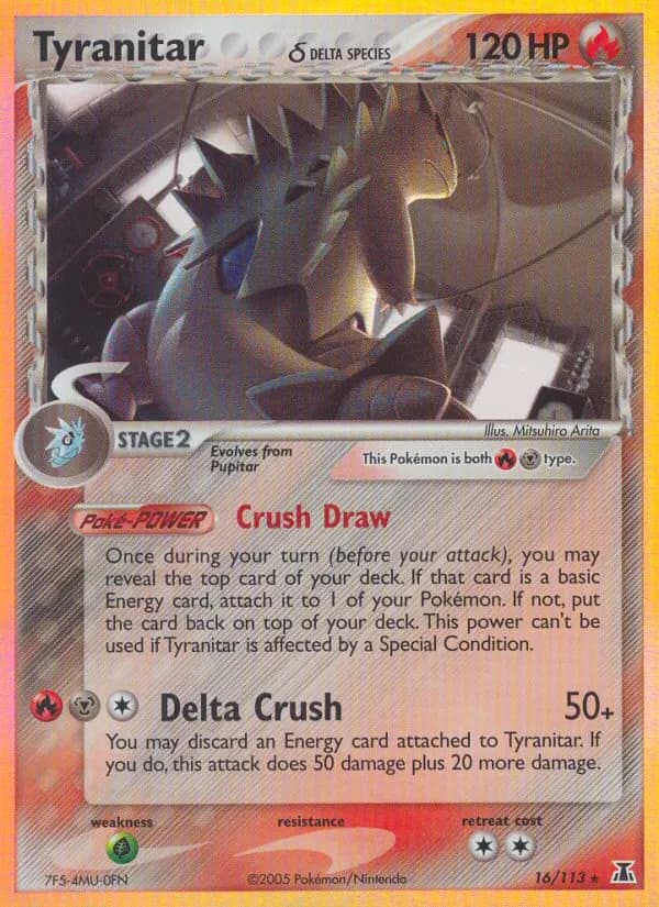 Tyranitar δ — Delta Species 16 Pokémon card