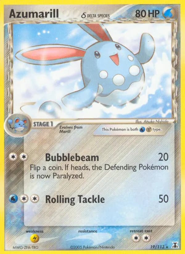 Azumarill δ — Delta Species 19 Pokémon card