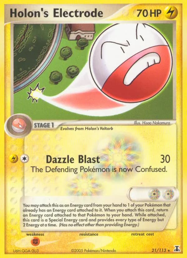 Holon's Electrode — Delta Species 21 Pokémon card