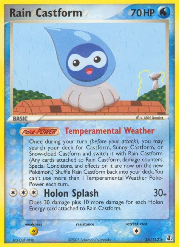 Rain Castform — Delta Species 26 Pokémon card