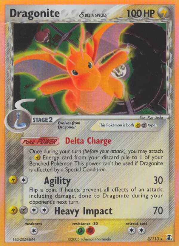 Dragonite δ — Delta Species 3 Pokémon card