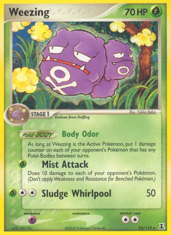 Weezing — Delta Species 33 Pokémon card