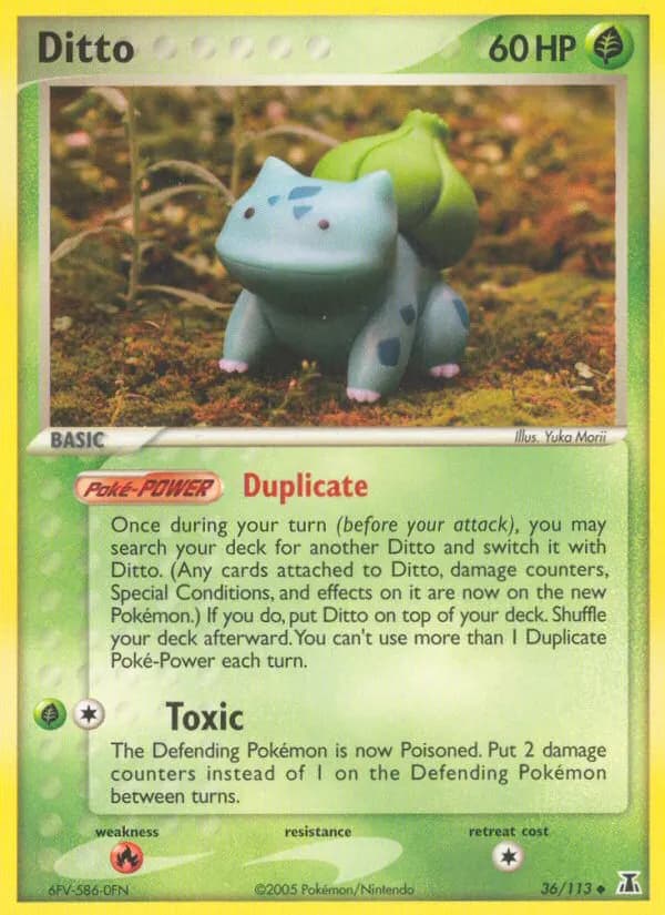Ditto — Delta Species 36 Pokémon card