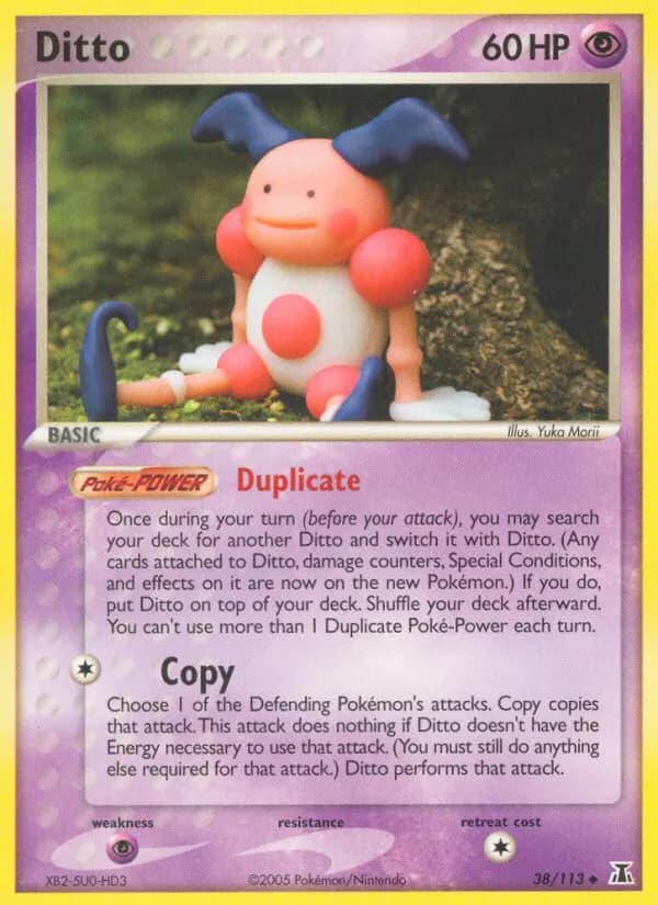 Ditto — Delta Species 38 Pokémon card
