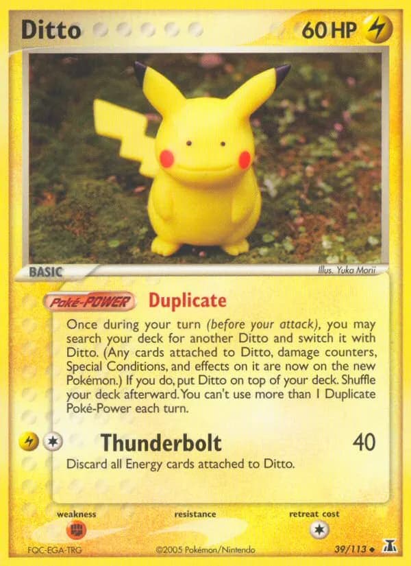 Ditto — Delta Species 39 Pokémon card
