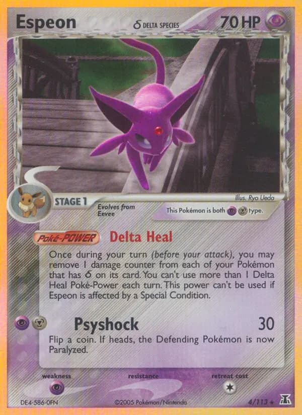 Espeon δ — Delta Species 4 Pokémon card