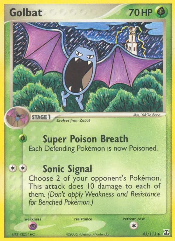 Golbat — EX Delta Species 43 German Pokémon card