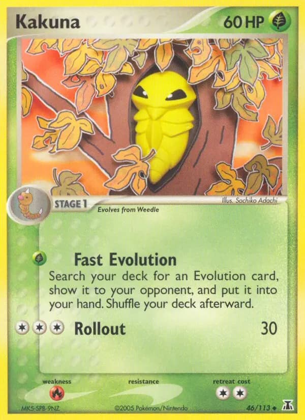 Kokuna — EX Delta Species 46 German Pokémon card