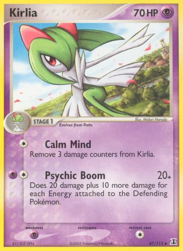 Kirlia — Delta Species 47 Pokémon card