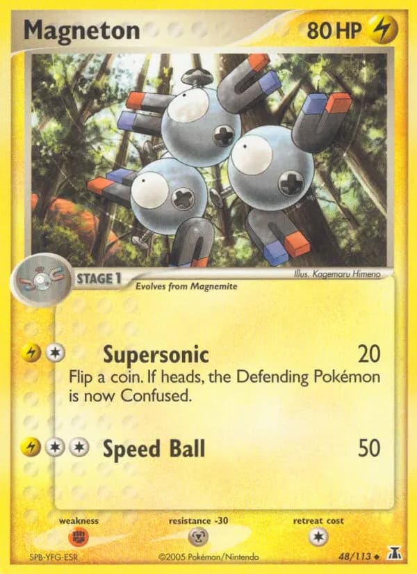 Magneton — Delta Species 48 Pokémon card