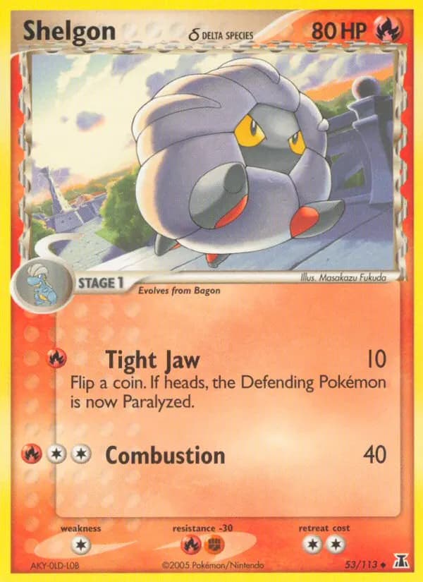 Draschel δ — EX Delta Species 53 German Pokémon card